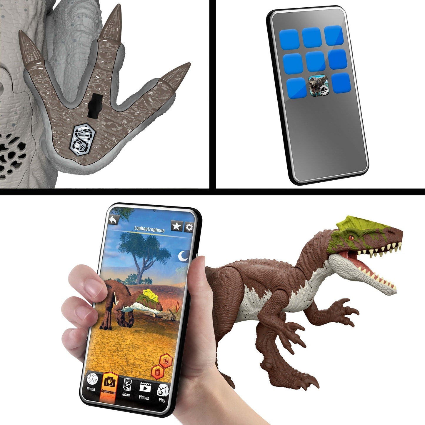 Jurassic World Dinossauro de Brinquedo Rebirth Rugido Selvagem Nasutoceratops