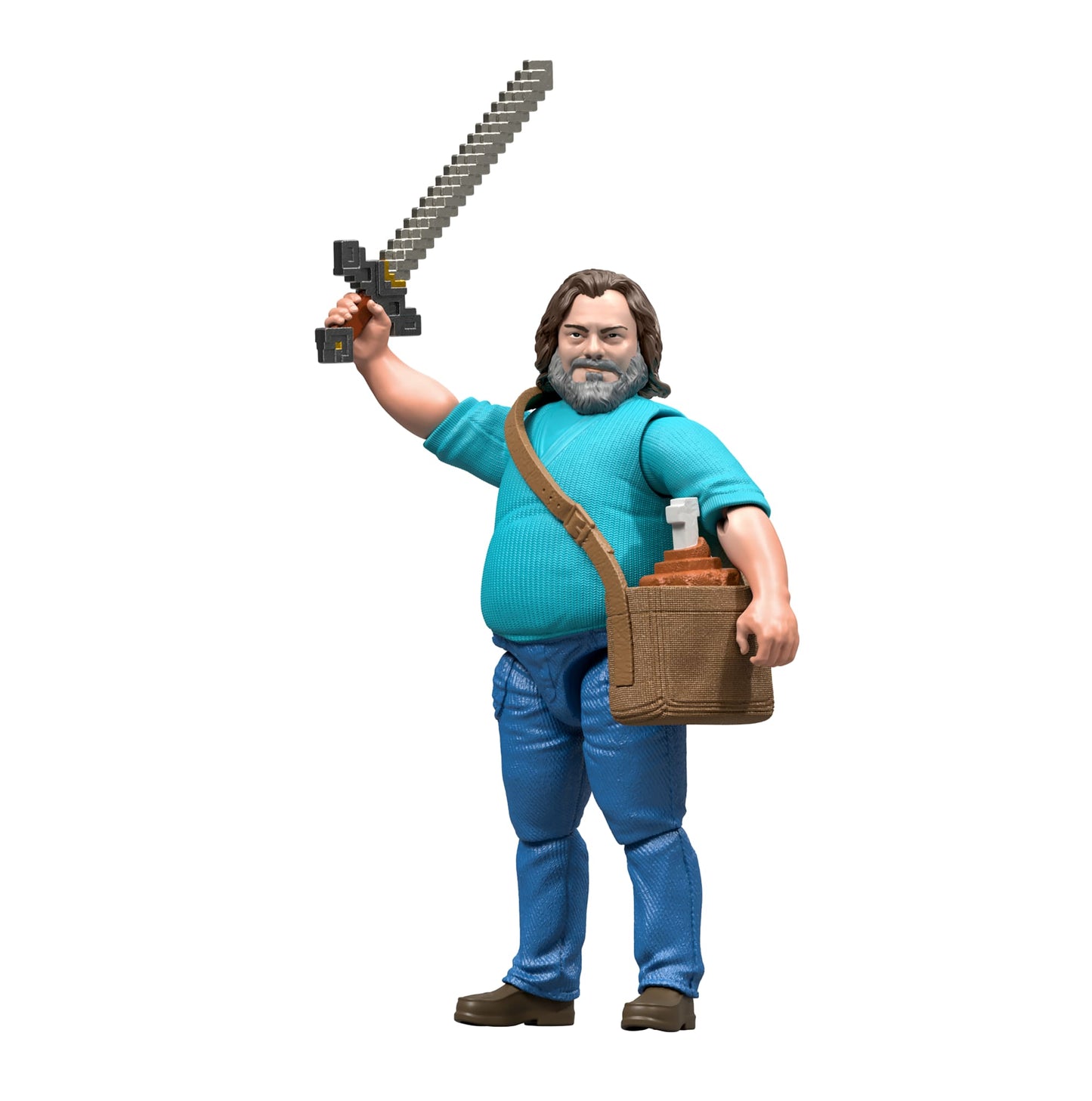 Minecraft-Figurine Articulée Steve-Taille de 10 Cm et Accessoires