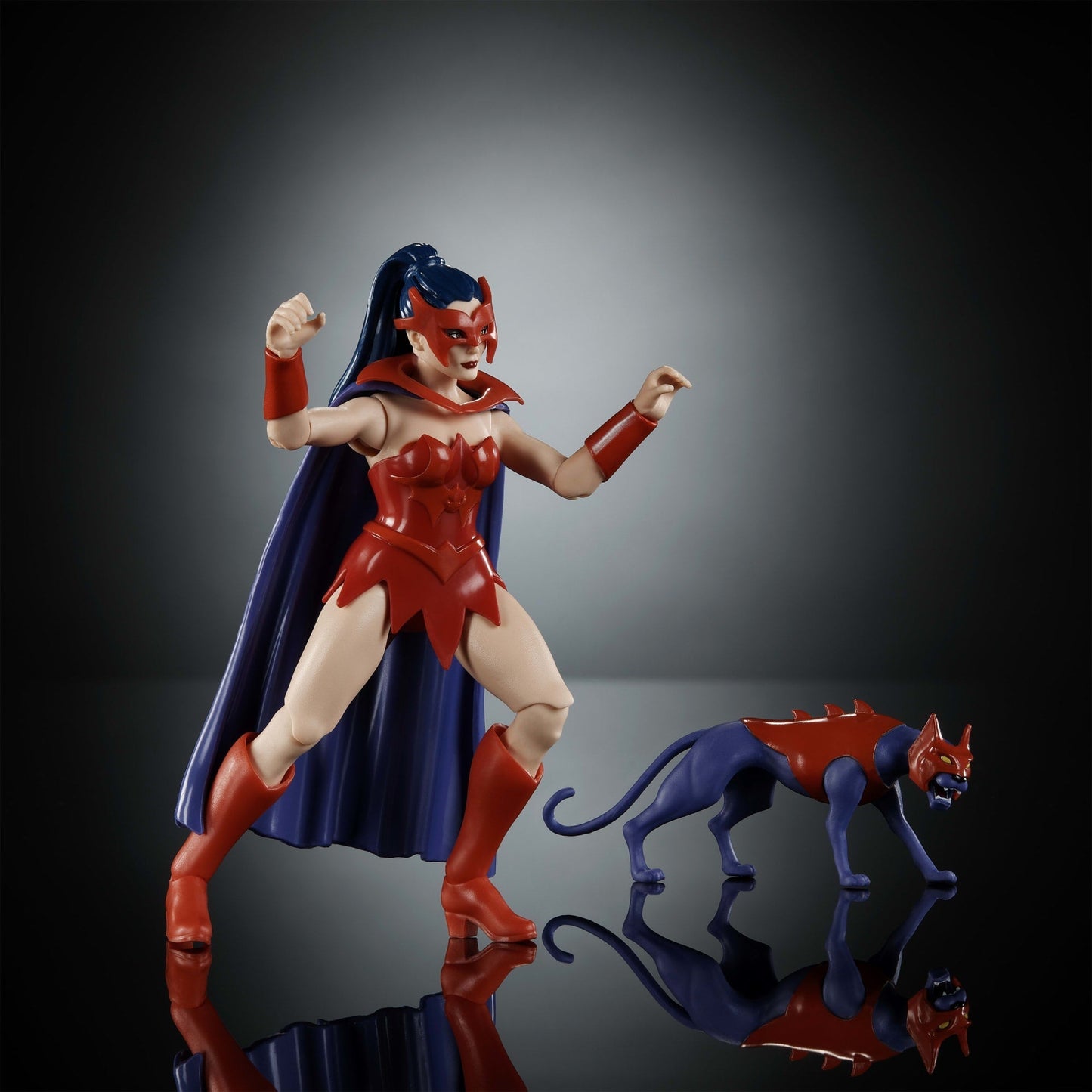 Masters of the Universe Origins Figura de Acción Cartoon Collection Catra de 5.5 pulgadas