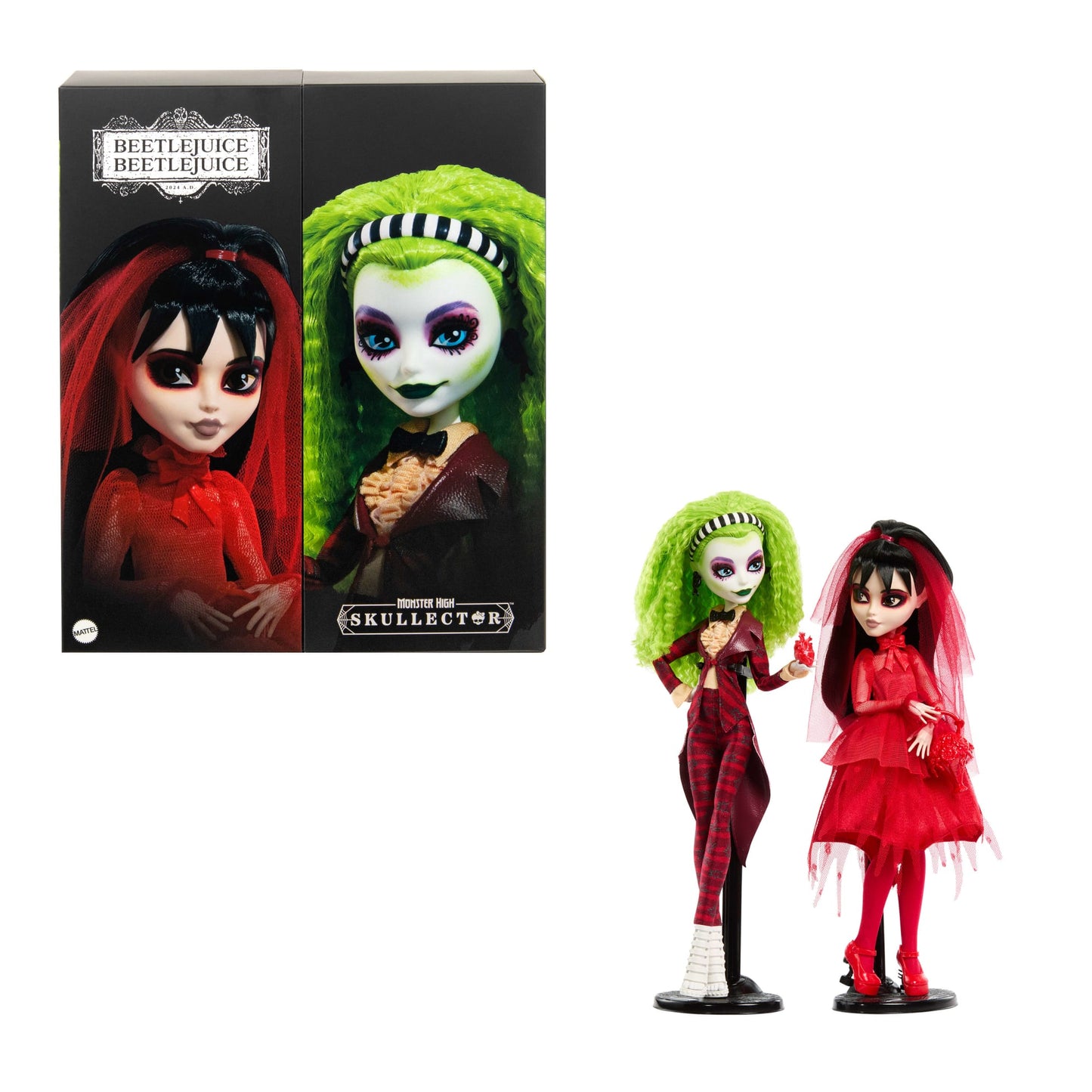 Monster High Collector Muñeca Skullector Bettlejuice Paquete de 2