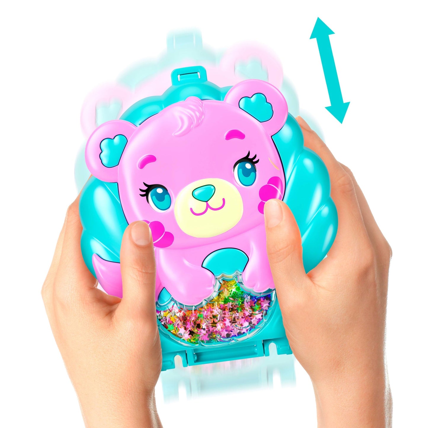 Polly Pocket Conjunto de Brinquedo Compacto Ilha de Glitter