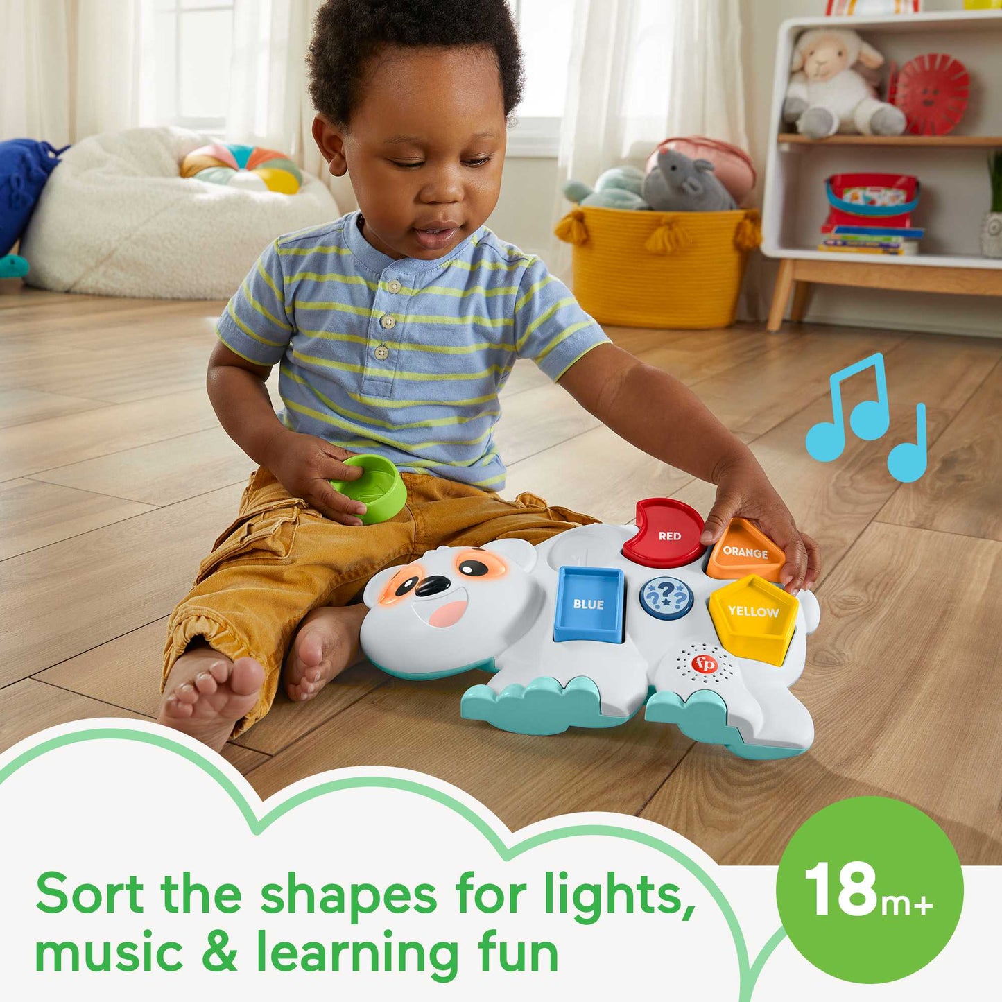 Fisher-Price Linkimals Puzzlin' Shapes Polar Bear - French Version