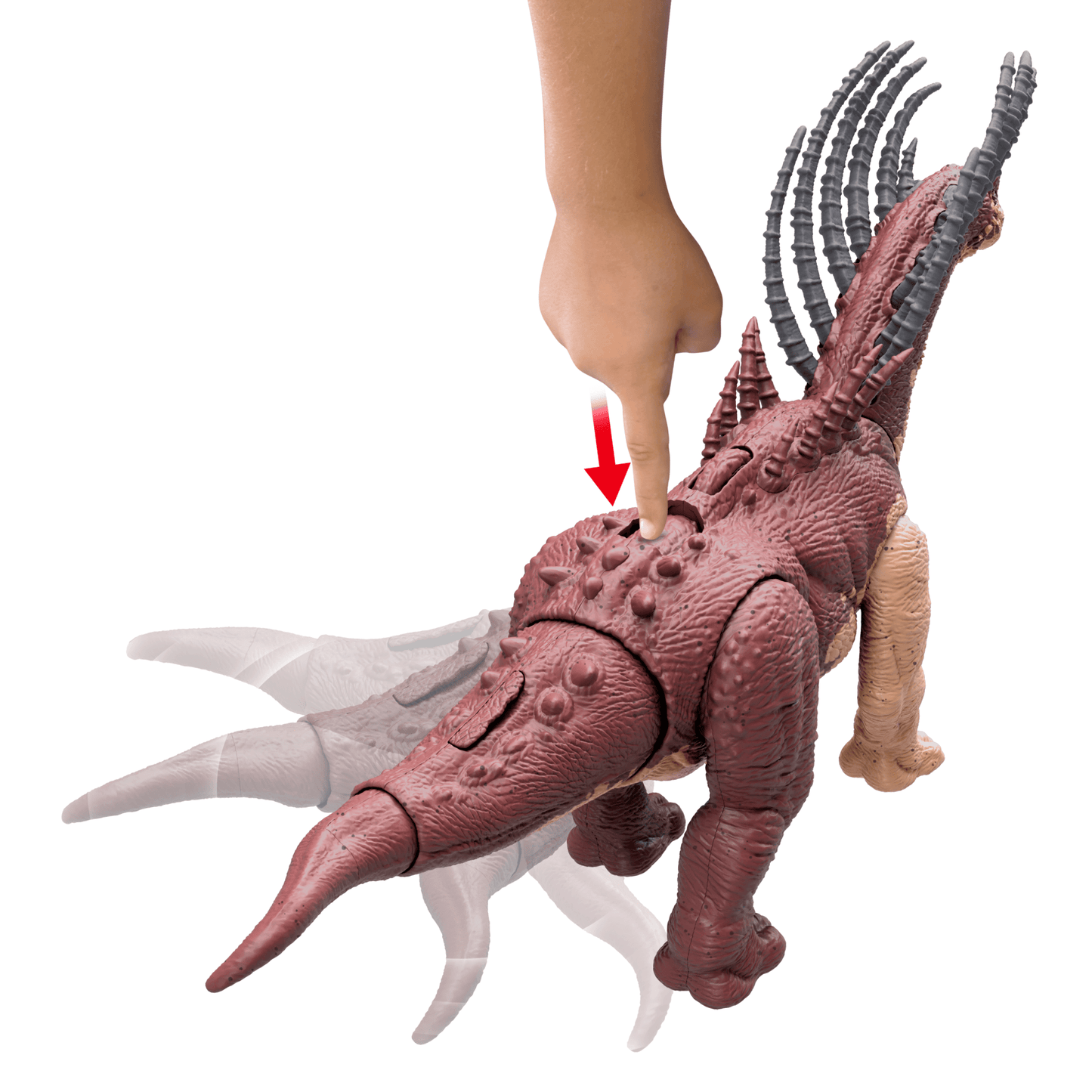 Jurassic World Gigantic Trackers Bajadasaurus Dinosaur Action Figure Toy, Large Species